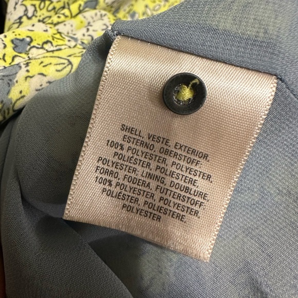 Maeve Anthropologie Galen Ray Of Sunshine Yellow Floral Dress - Picture 5 of 7